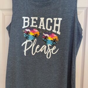 Large NWT Womens “beach” tank! Super cute and comfy!